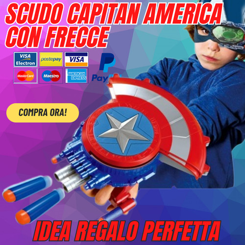 Scudo capitan america bambino - scudo,