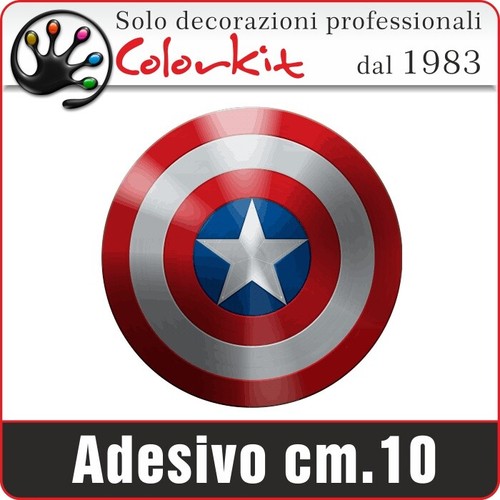 Scudo adesivo capitan - scudo,