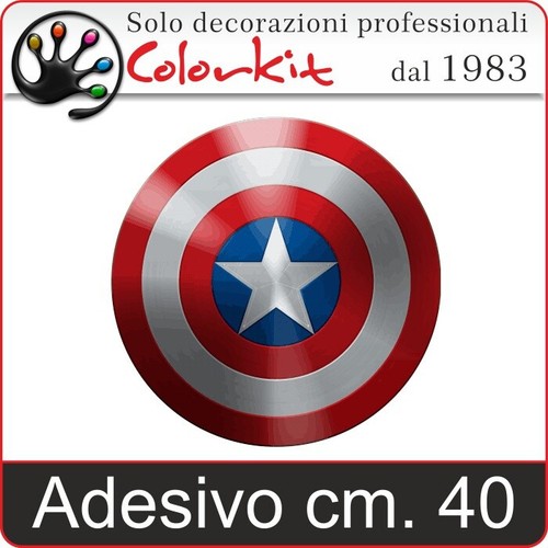 Adesivo scudo capitan america - adesivo,