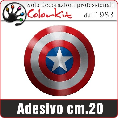 Coppia adesivi scudo capitan - adesivi,